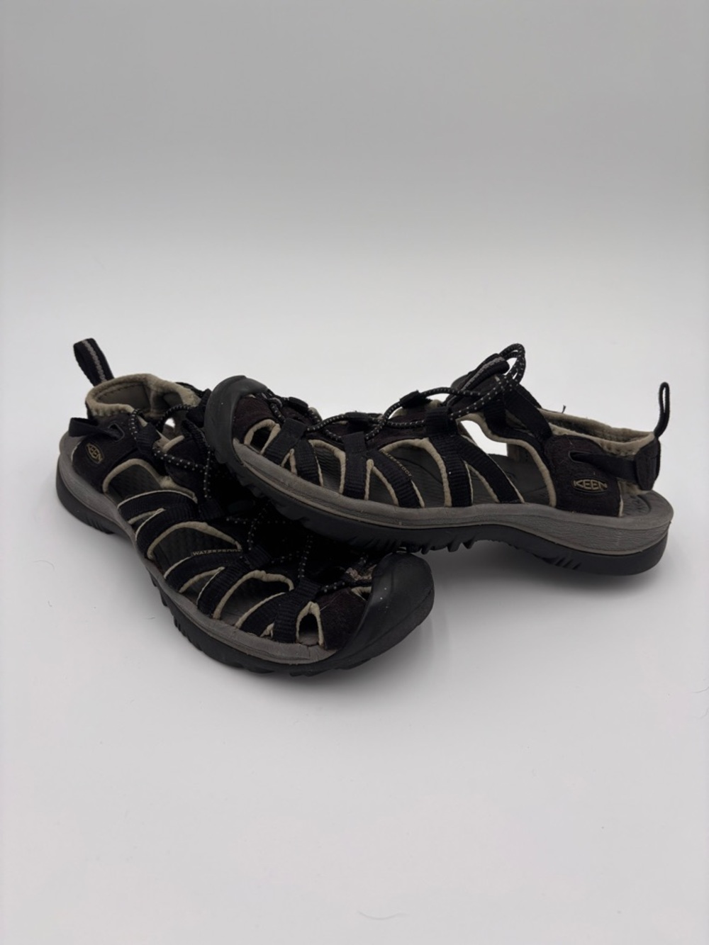 Keen Black and Gray Closed-Toe Sport Sandals